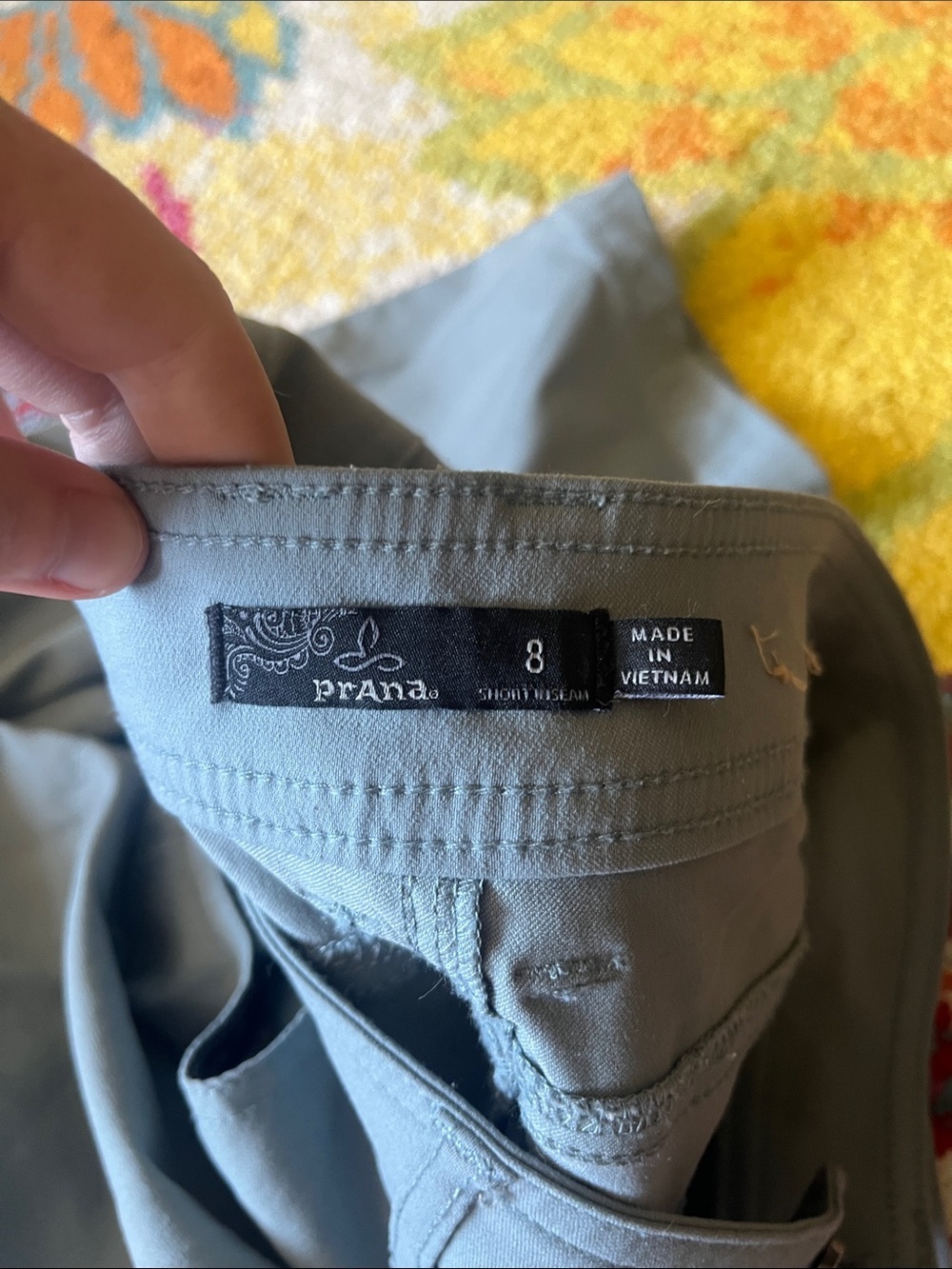 Womens PRANA HALLE ZION PANTS SIZE 8 ROLL UP PANTS - Picture 7 of 9